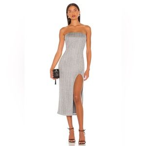 NBD Joli Strapless Midi Dress Size Large
